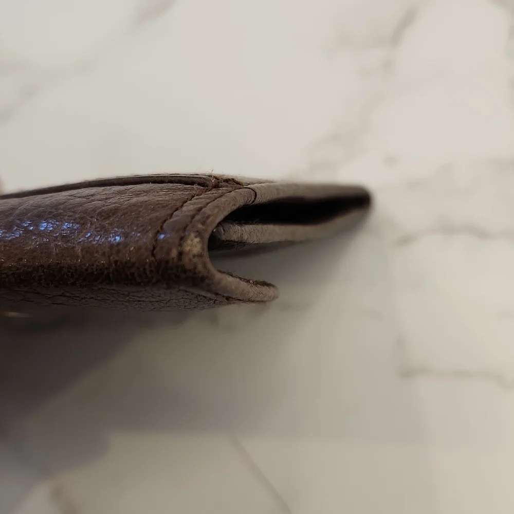 Authentic Christian Dior Vintage Leather Brown Coin Purse - Picture 8 of 10